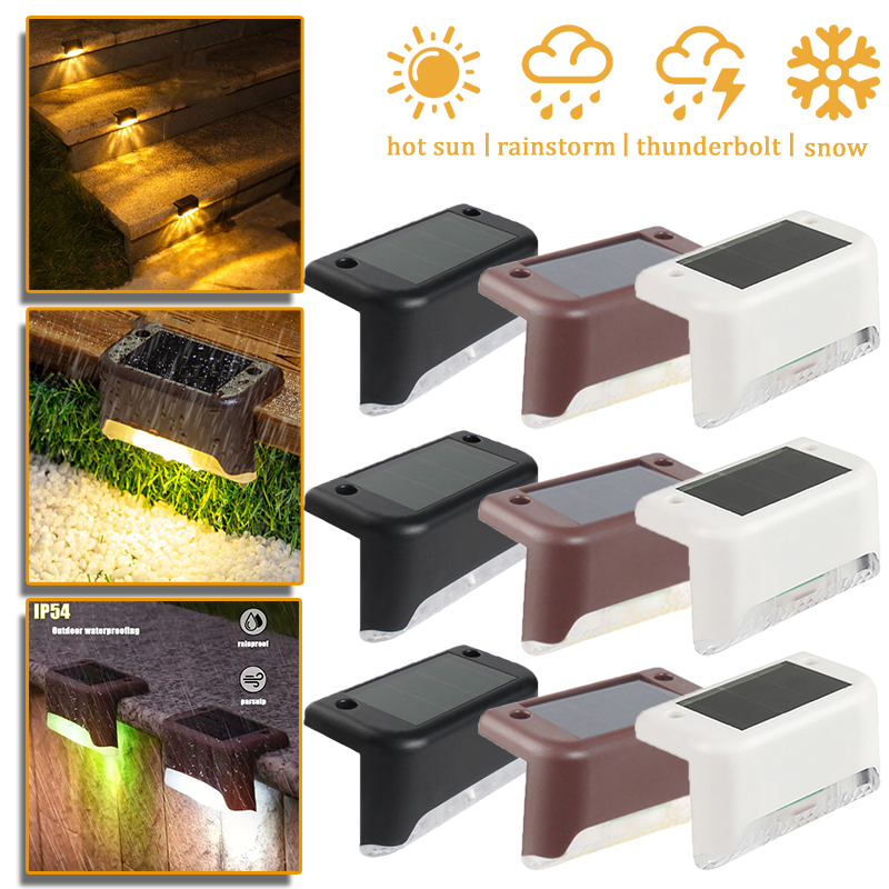Outdoor Lighting Traditional - Outdoor Solar Step Lights Warm White