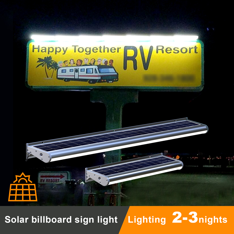 Solar Wall Sconce - ACMESHINE 30/60/120CM Aluminum IP65 Solar Billboard