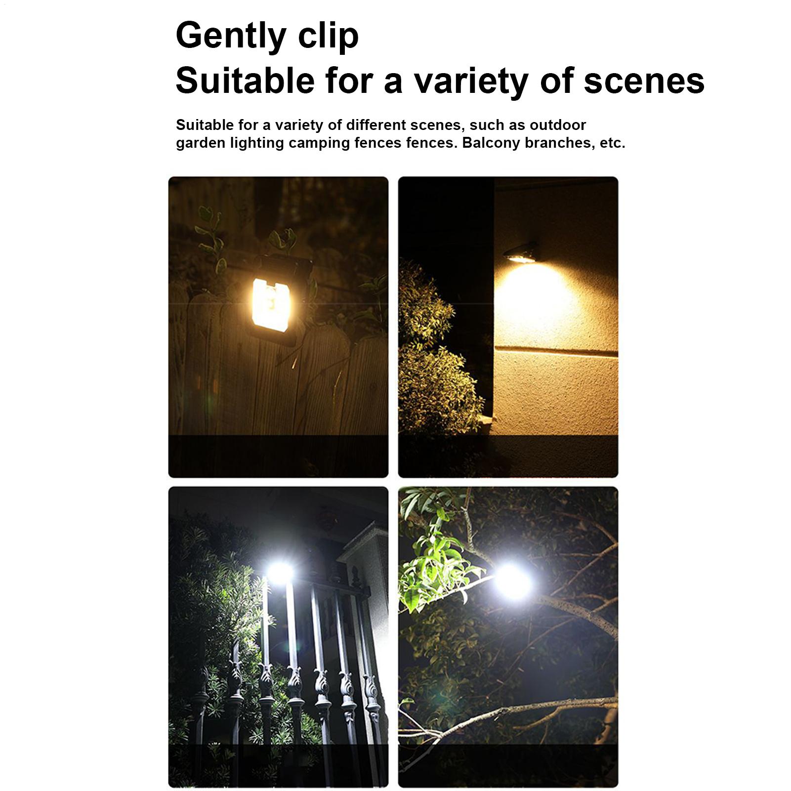 Outdoor Lighting On Fence - Solar LED Street Light Outdoor Clip-on