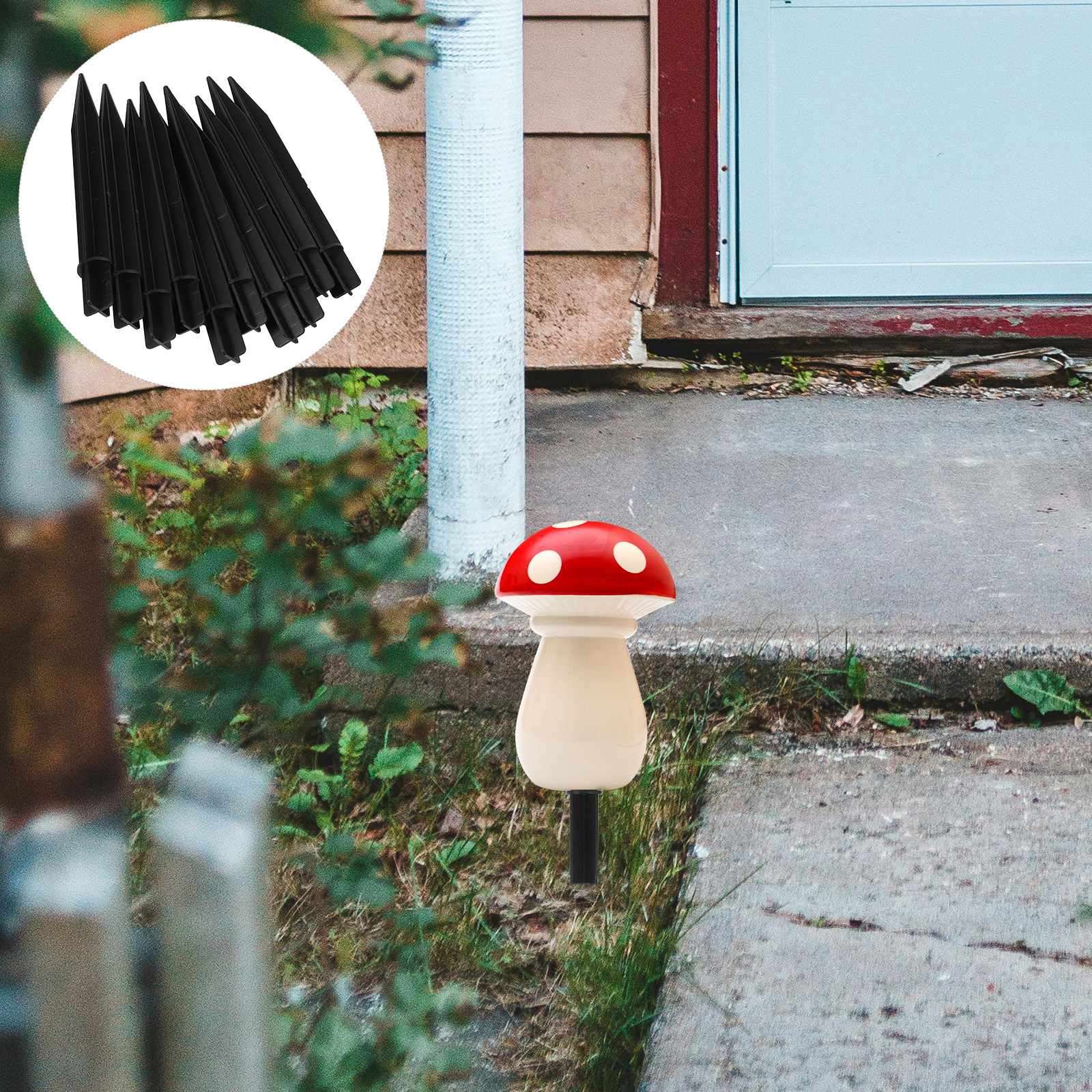 Outdoor Lighting Ground Fixtures - 10Pcs Outdoor Lawn Lamp Ground Spike