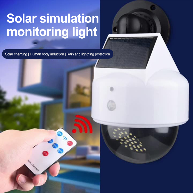 Solar Wall Sconce - Solar Simulation Camera Motion Sensor Virtual