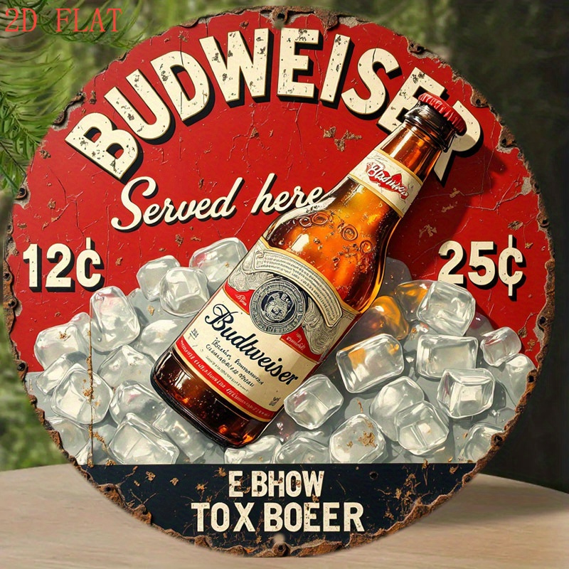 1pc Vintage Beer Logo Metal Wa - Outdoor Lighting Logo reseña y precio