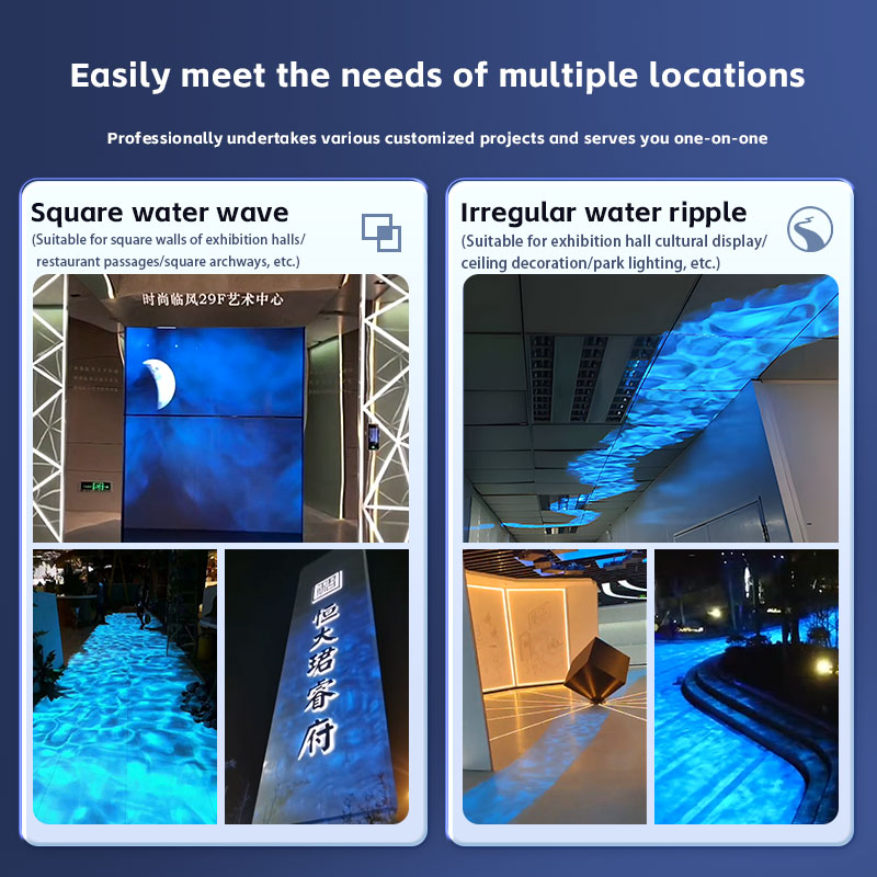 Square water ripple projector  - Outdoor Lighting Logo reseña y precio