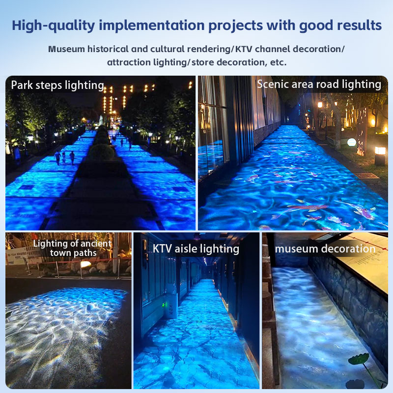 Square water ripple projector  - Outdoor Lighting Logo reseña y precio
