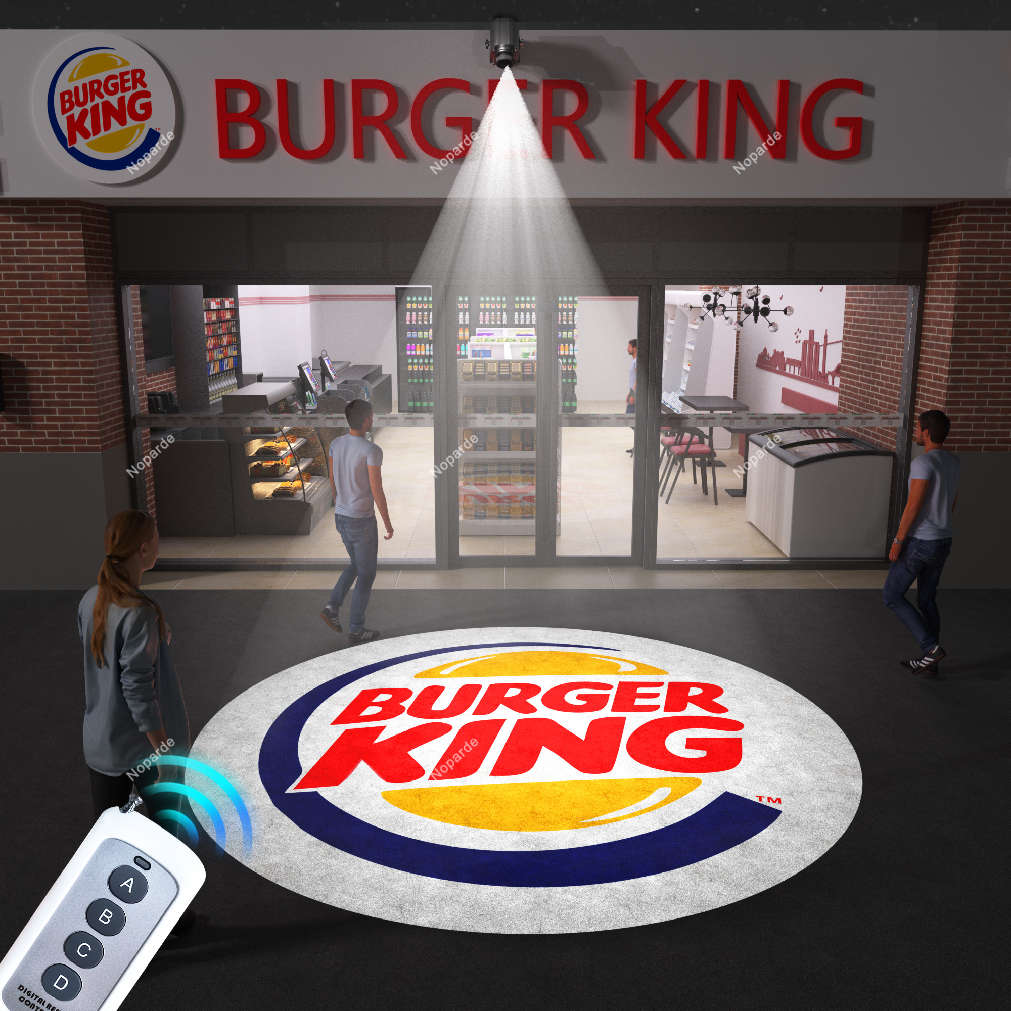 Custom Avatar Gobo Advertising - Outdoor Lighting Logo reseña y precio