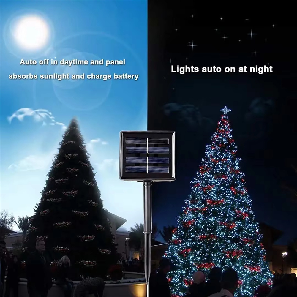 300LED Solar String Light Fair - Xmas Outdoor Lighting Decorations reseña y precio