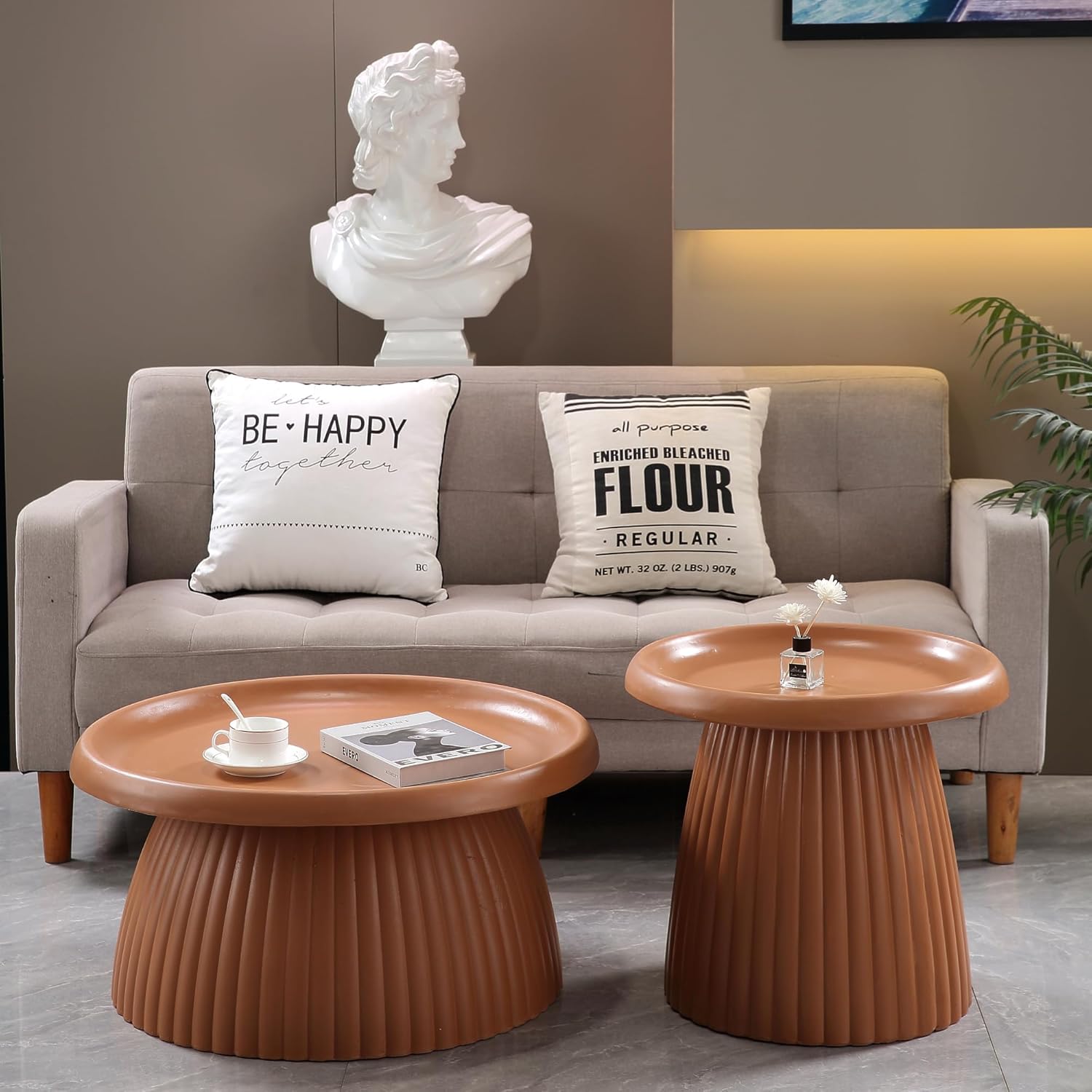 Round Light Terracotta MGO Cof - Outdoor Lighting Mid Century Modern reseña y precio