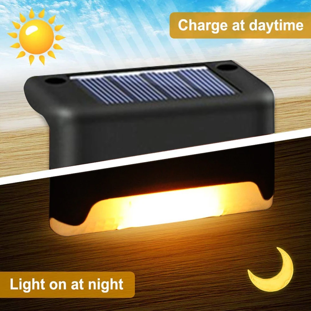 Outdoor Solar Step Lights Warm - Outdoor Lighting Traditional reseña y precio