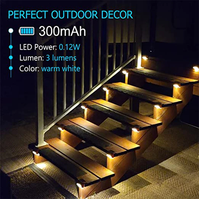 Outdoor Solar Step Lights Warm - Outdoor Lighting Traditional reseña y precio