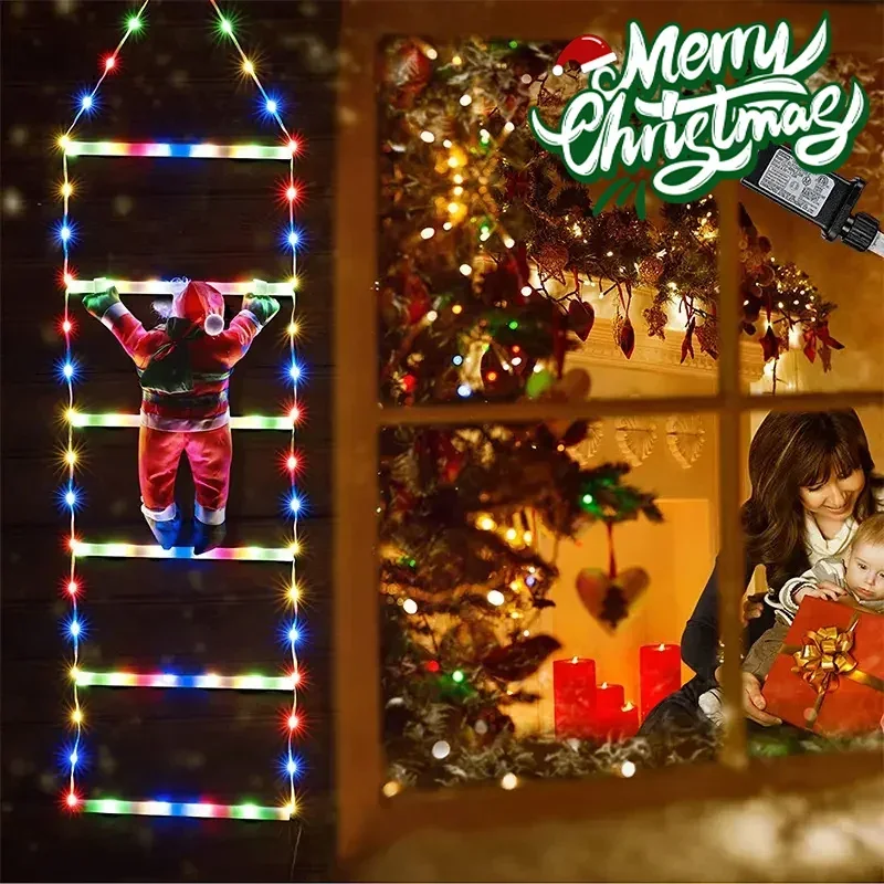 LED Ladder Light for Santa Cla - Xmas Outdoor Lighting Decorations reseña y precio