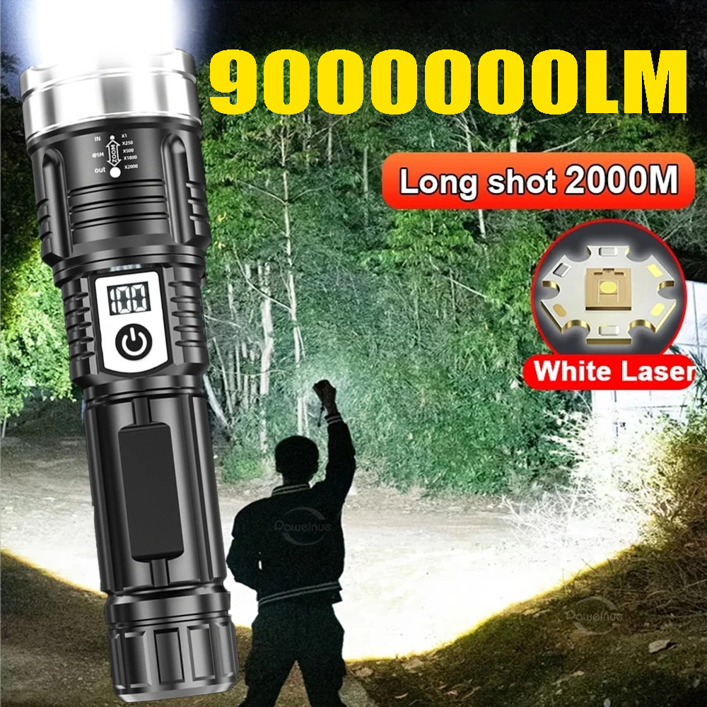 High Power 200000LM LED Flashl - Outdoor Lighting Battery reseña y precio