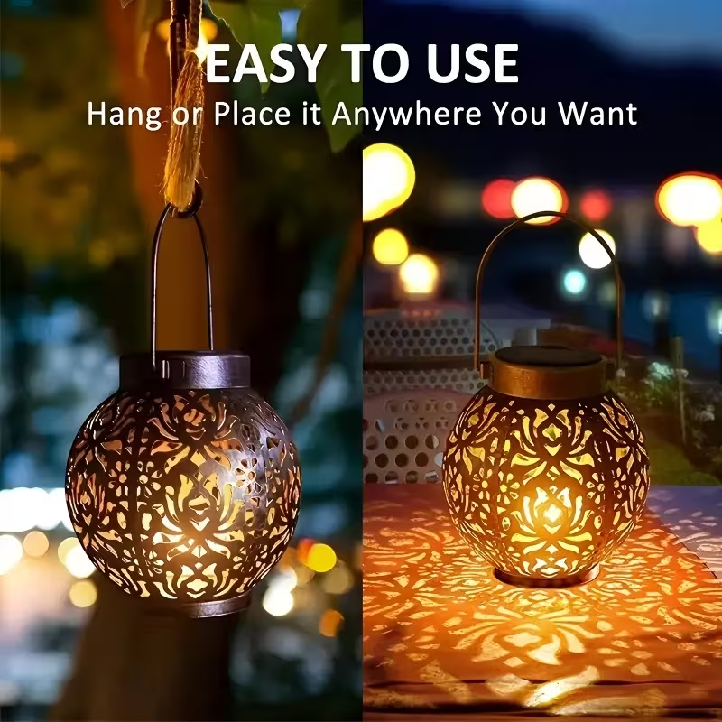 Solar Lights Rose Flower Patte - Outdoor Lighting On Fence reseña y precio
