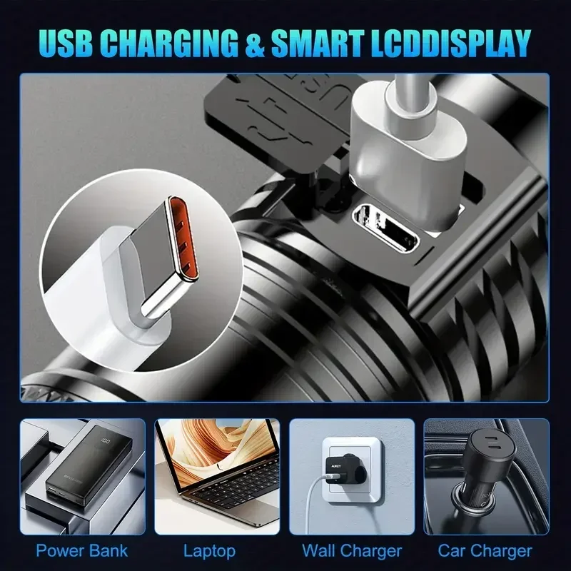 Super Bright LED Flashlight US - Outdoor Lighting Black reseña y precio