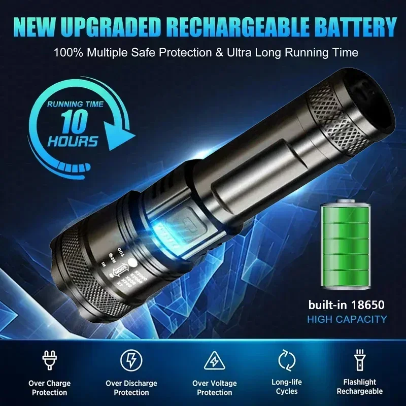 Super Bright LED Flashlight US - Outdoor Lighting Black reseña y precio