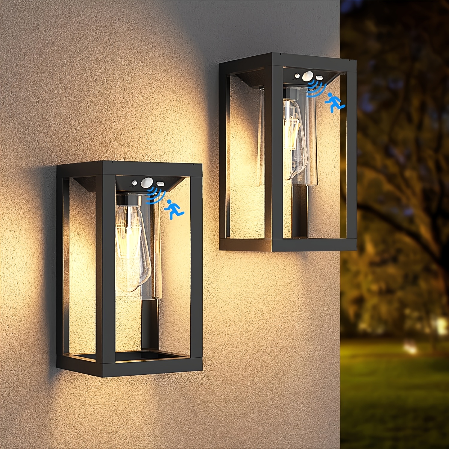 Solar Outdoor Wall Lights with - Solar Wall Sconce reseña y precio