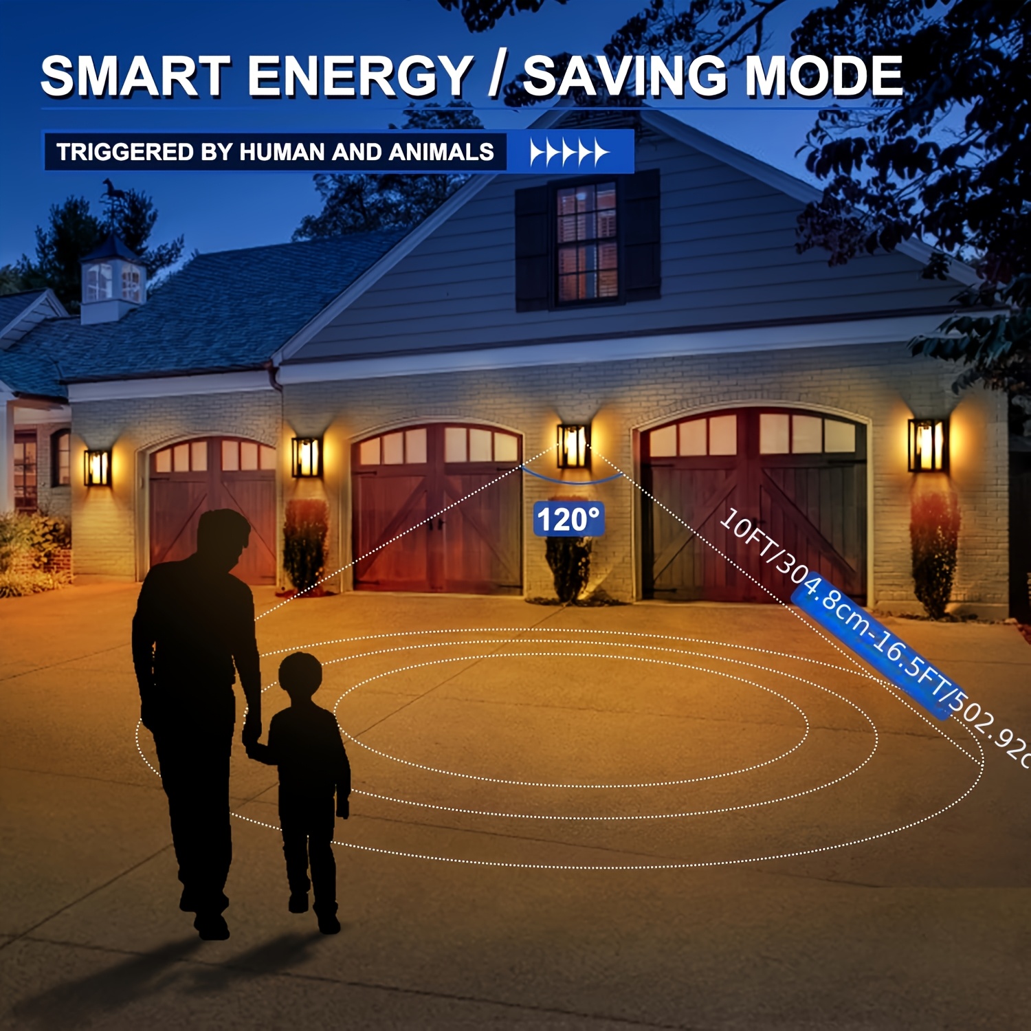 Solar Outdoor Wall Lights with - Solar Wall Sconce reseña y precio