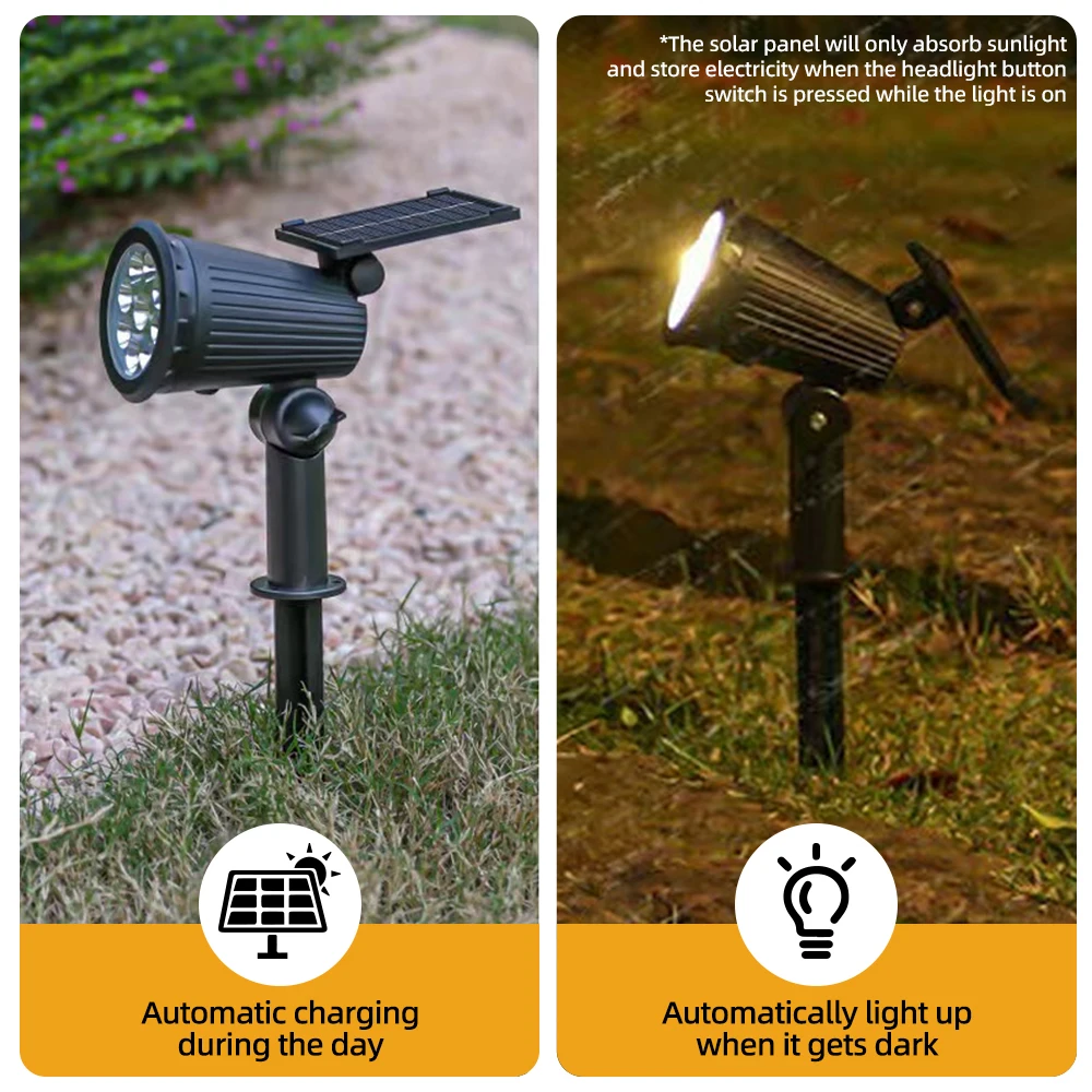 1/2PCS Solar Powered 9LED Lamp - Xl Outdoor Lighting reseña y precio