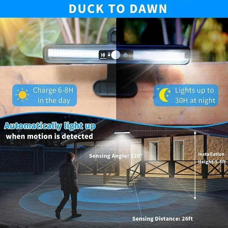Clip On Solar Motion Lights Ou - Outdoor Lighting On Fence reseña y precio