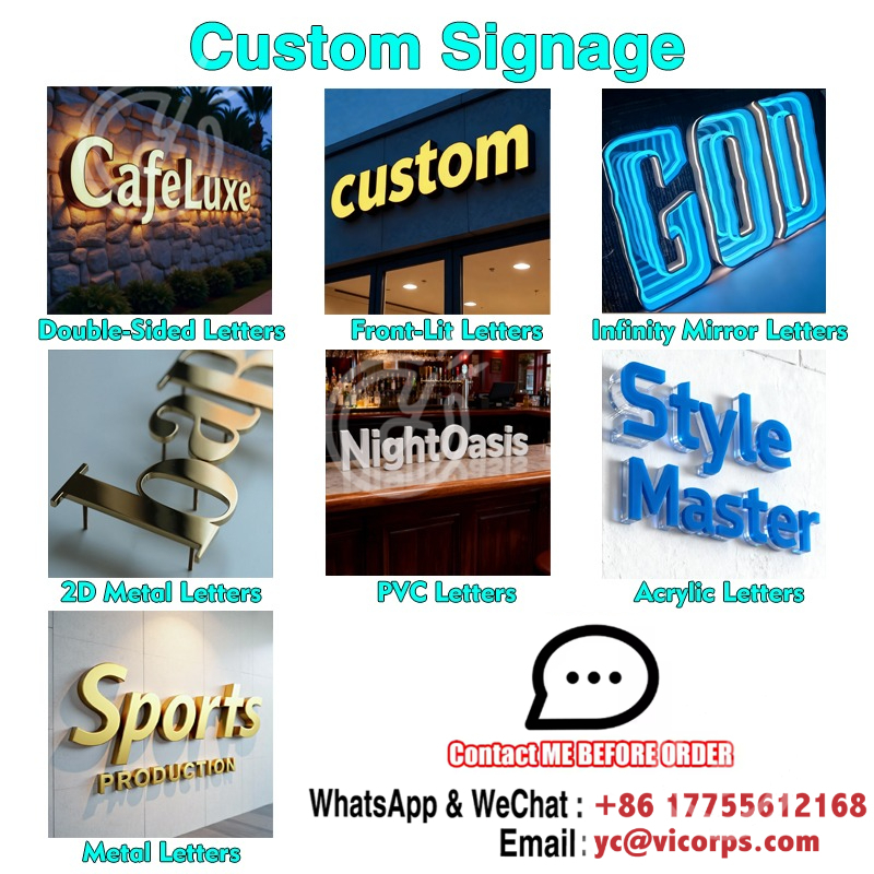 Custom Acrylic Signs Sign Led  - Outdoor Lighting Logo reseña y precio