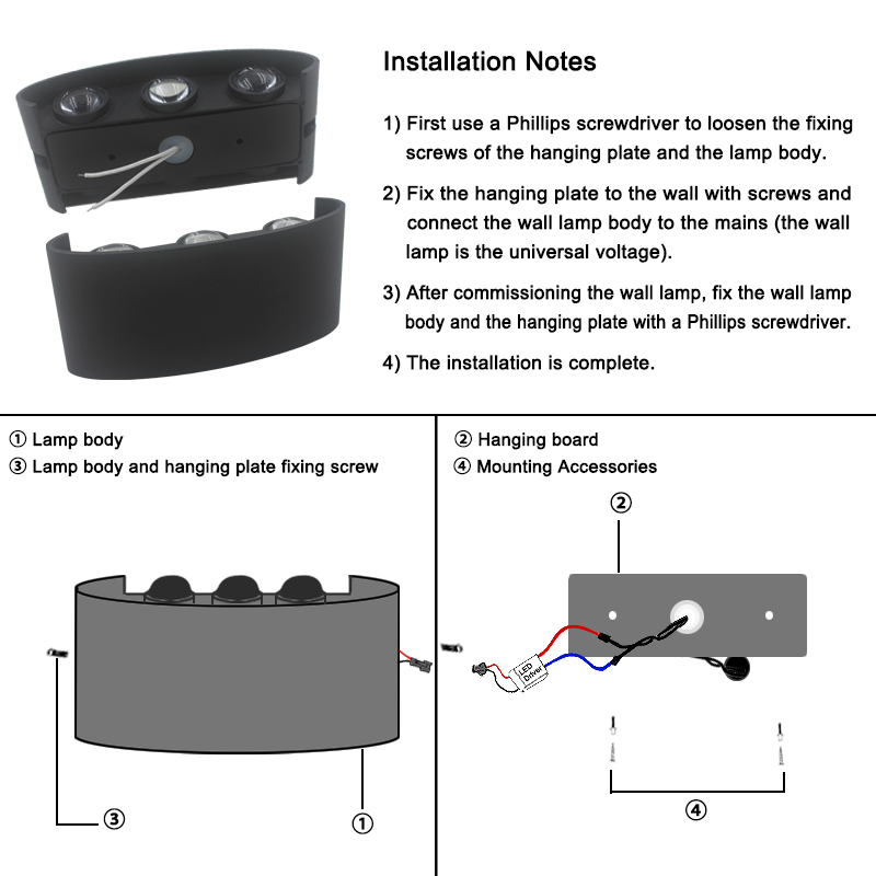 2W 4W 6W 8W 10W 12W  LED Wall  - Xl Outdoor Lighting reseña y precio