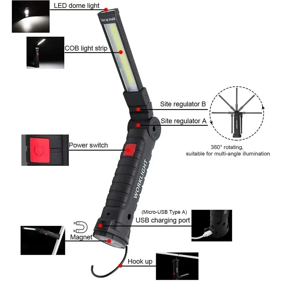 Portable LED Flashlight with M - Outdoor Lighting Beacon reseña y precio