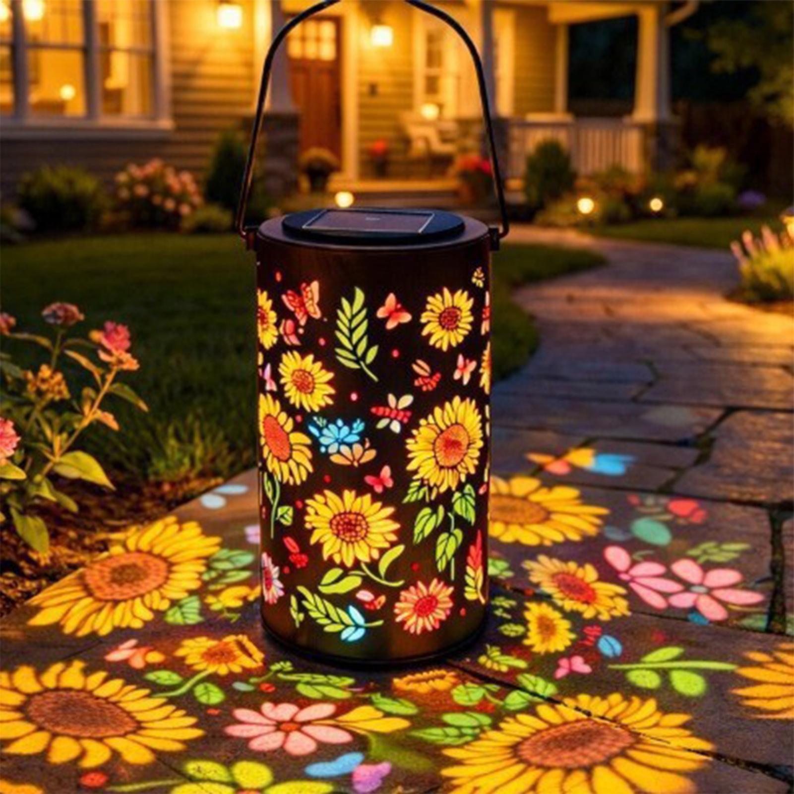 Sunflower Solar Lantern Weathe - Outdoor Lighting Battery reseña y precio