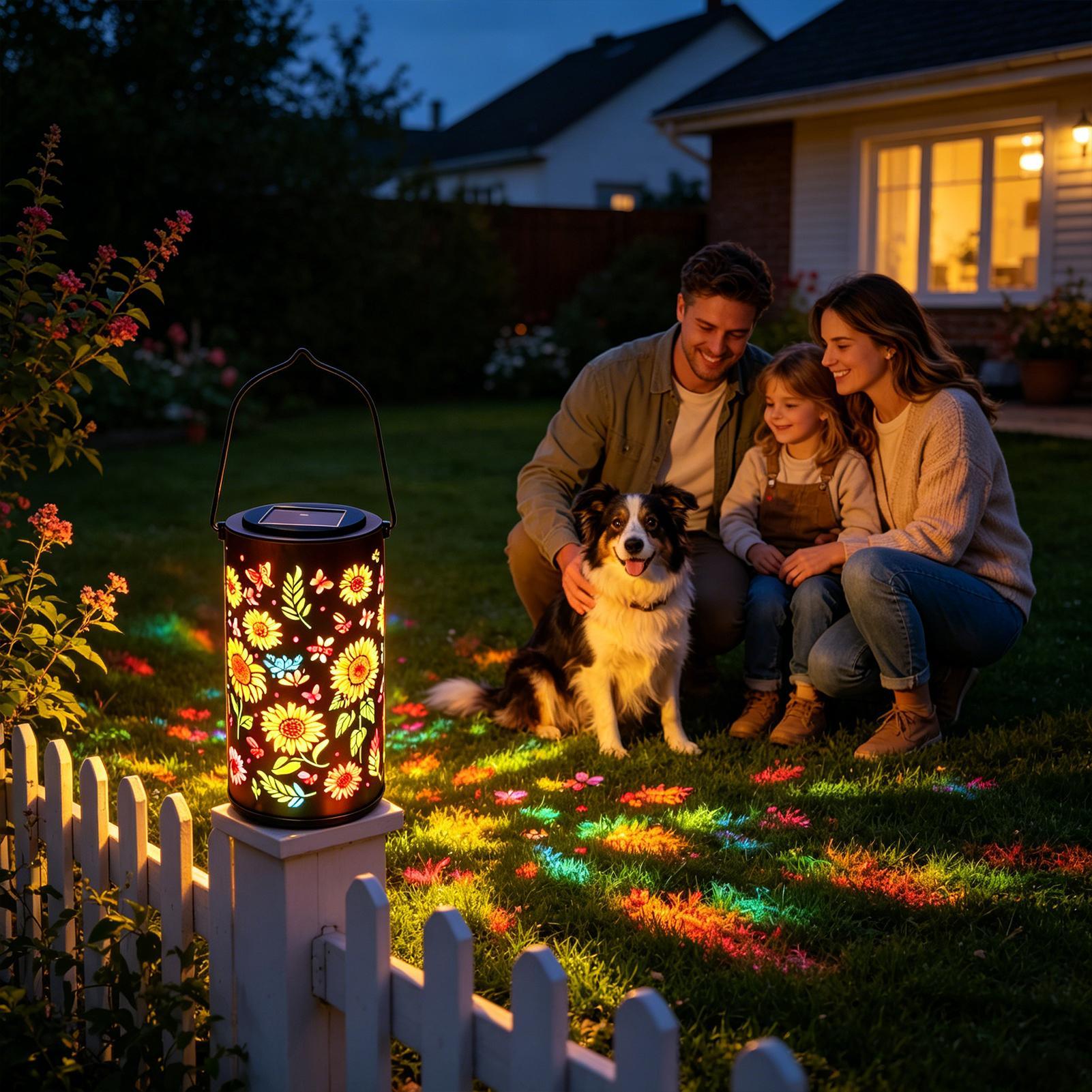 Sunflower Solar Lantern Weathe - Outdoor Lighting Battery reseña y precio