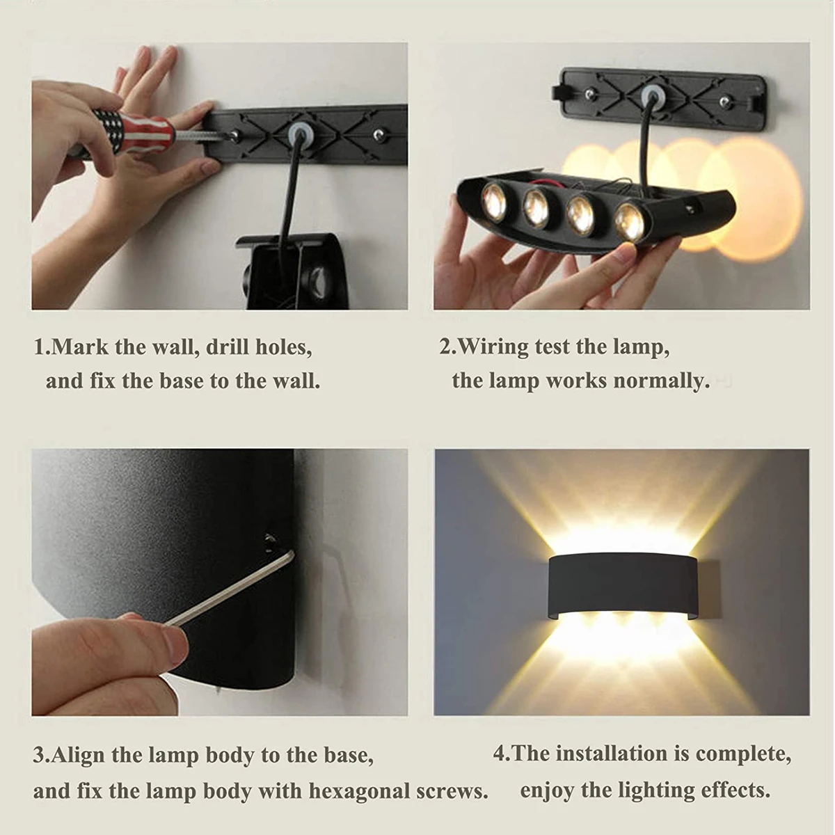 Aluminium LED Wall Lamp IP65 O - Xl Outdoor Lighting reseña y precio