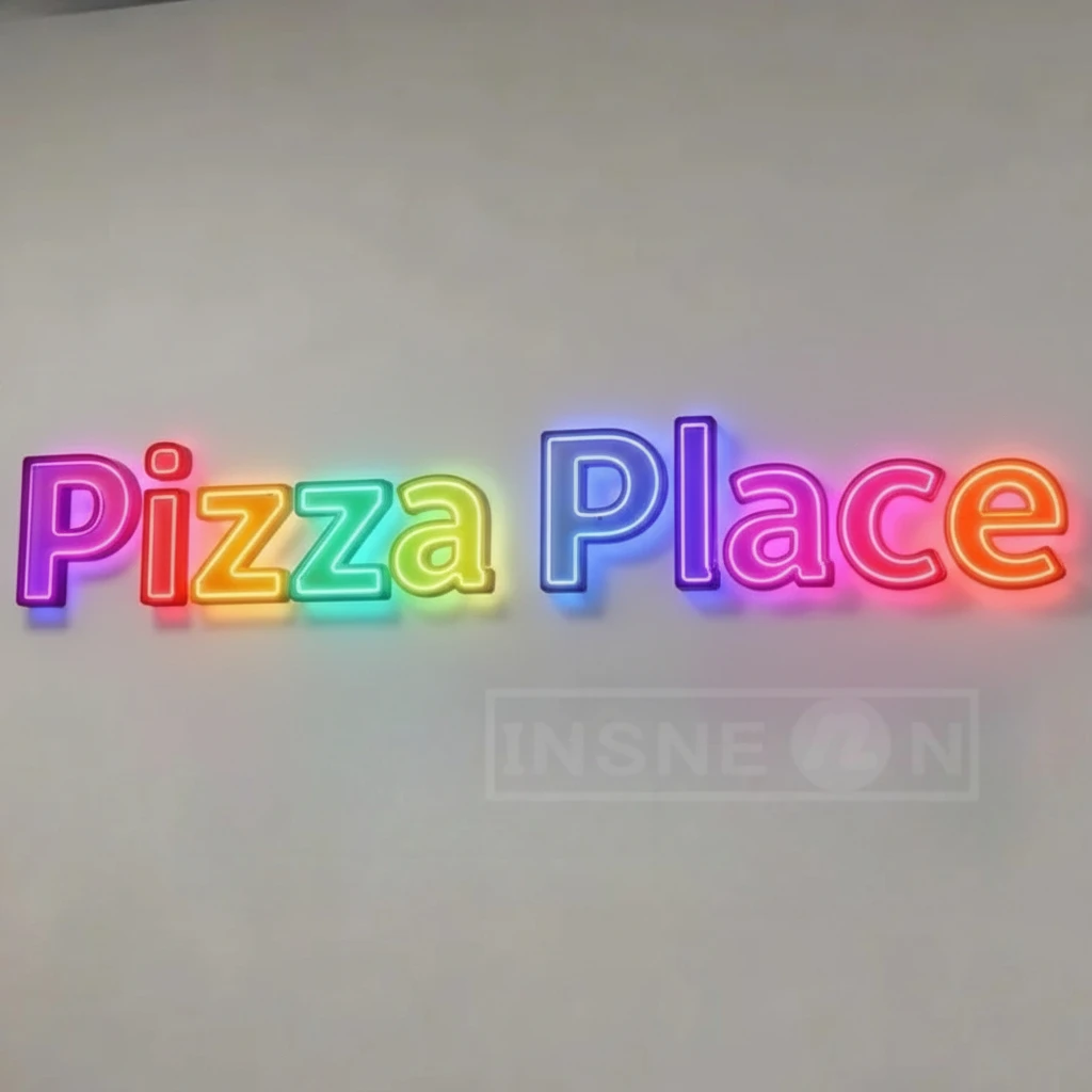 Custom RGB Led Metal Sign Busi - Outdoor Lighting Logo reseña y precio
