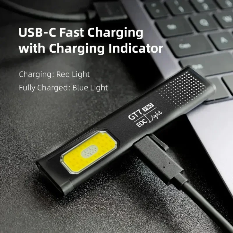 Mini LED Flashlight USB C Rech - Outdoor Lighting Black reseña y precio