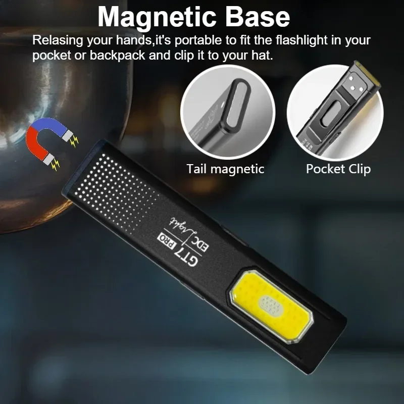 Mini LED Flashlight USB C Rech - Outdoor Lighting Black reseña y precio