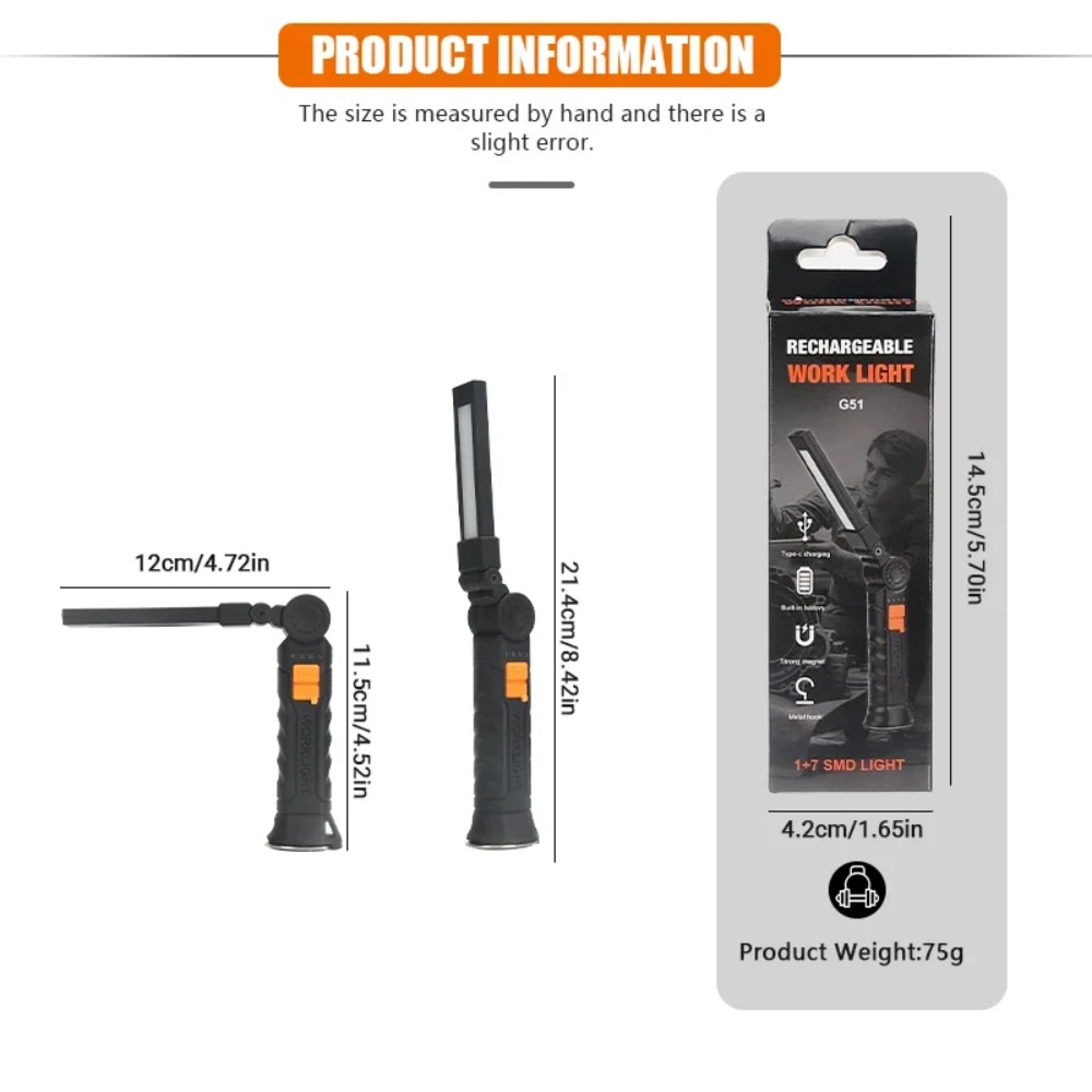 Portable COB LED Flashlight US - Outdoor Lighting Battery reseña y precio