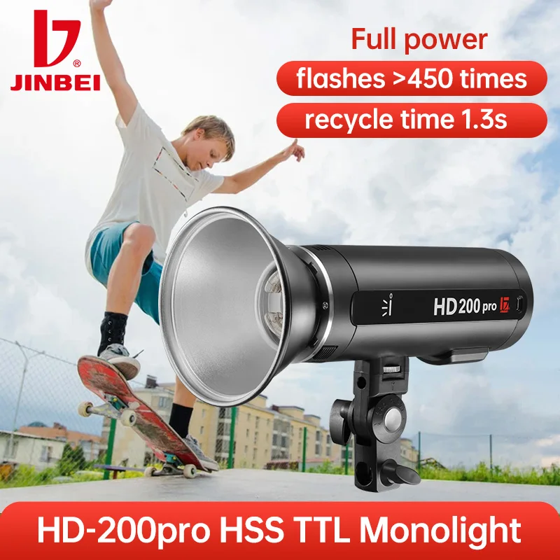JINBEI HD200pro HSS TTL Outdoo - Outdoor Lighting Kit Photography reseña y precio