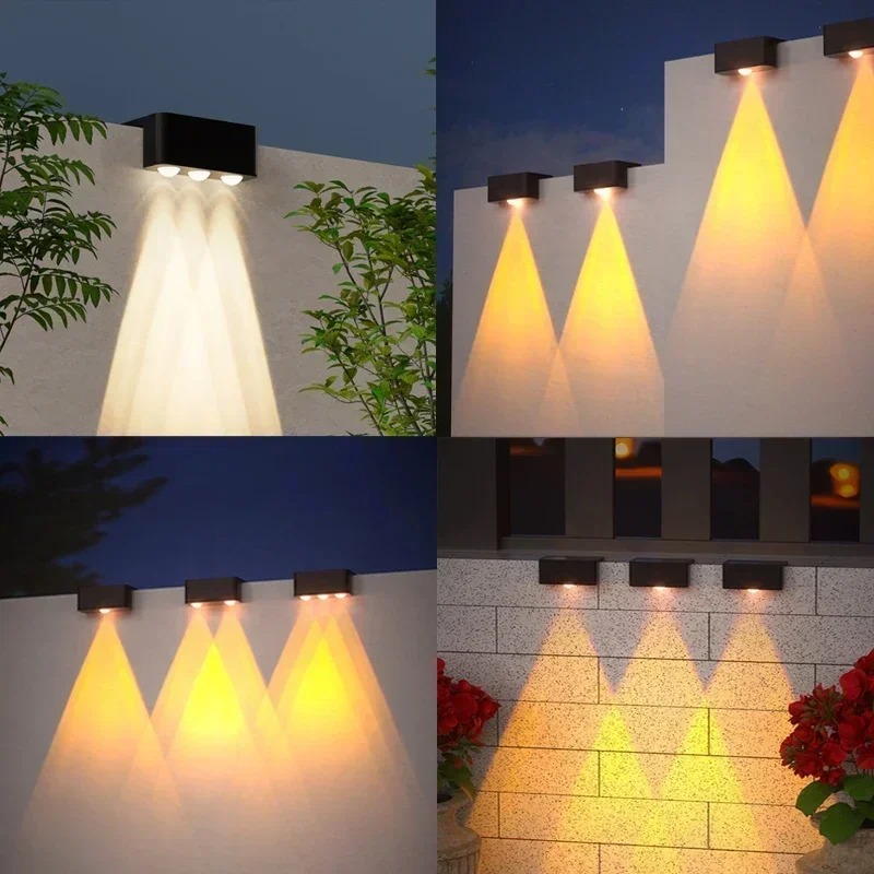1/2/4PCS LED Solar Step Light  - Outdoor Lighting On Fence reseña y precio