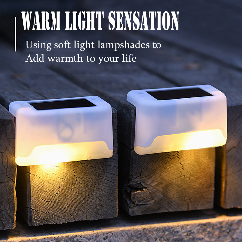 4PCS Solar Deck Light Outdoor  - Outdoor Lighting On Fence reseña y precio