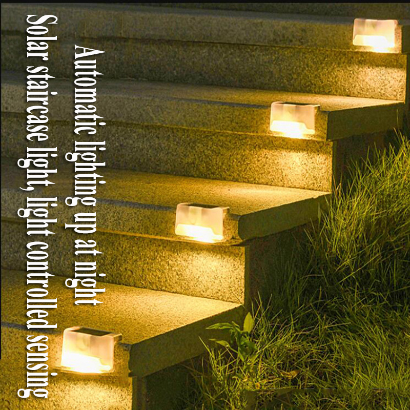 4PCS Solar Deck Light Outdoor  - Outdoor Lighting On Fence reseña y precio