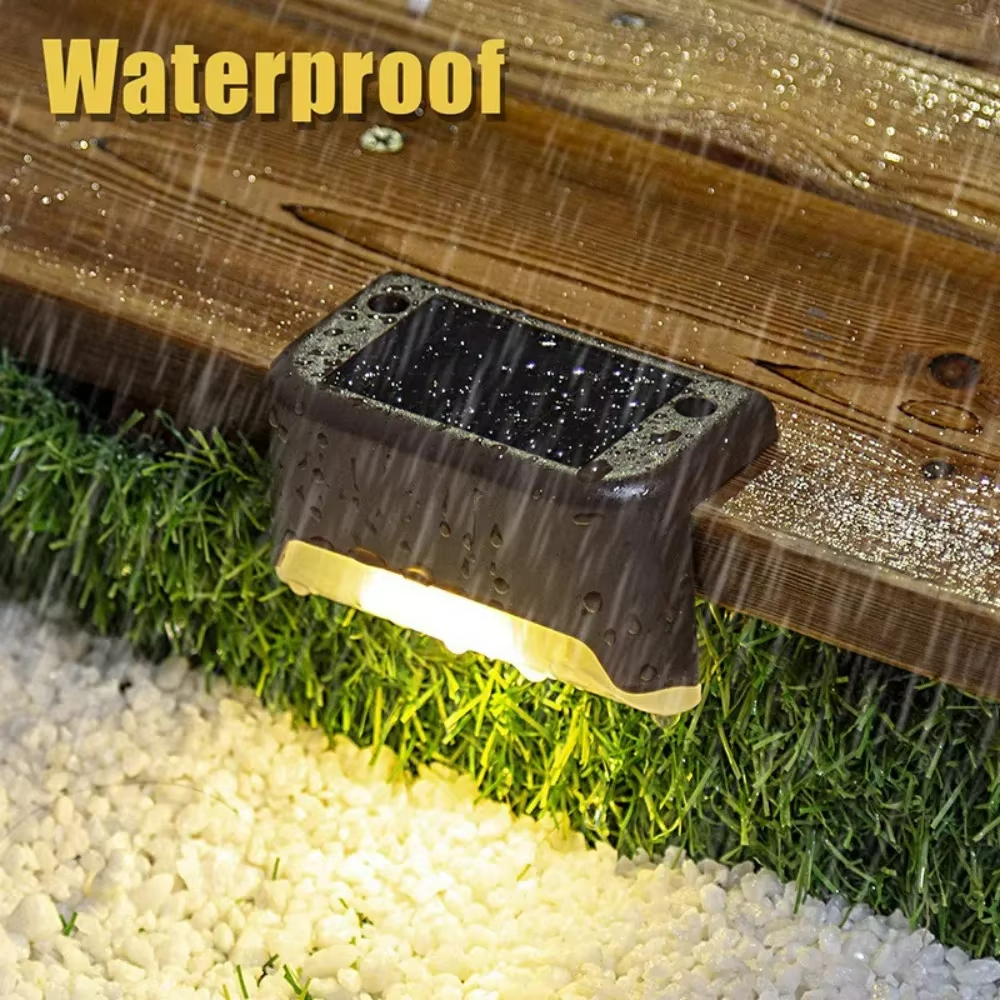 4PCS Solar Deck Light Outdoor  - Outdoor Lighting On Fence reseña y precio