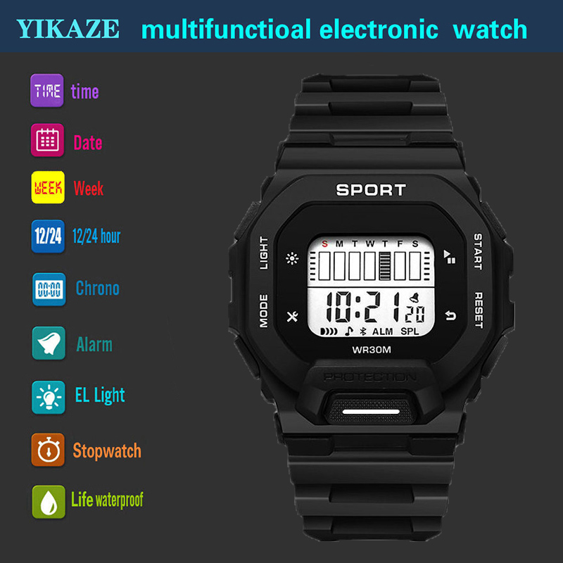 YIKAZE Men's Sports Watch Wate - Outdoor Lighting Trends reseña y precio