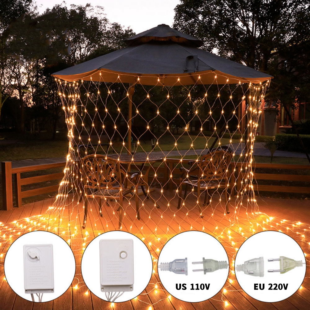 LED Net Mesh Fairy Light 1.5*1 - Xmas Outdoor Lighting Decorations reseña y precio