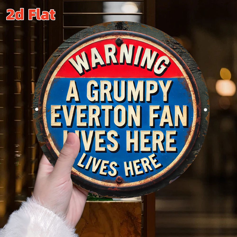 Everton FC Warning Sign - Offi - Outdoor Lighting Logo reseña y precio