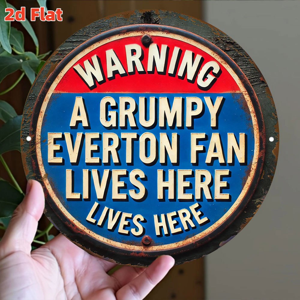 Everton FC Warning Sign - Offi - Outdoor Lighting Logo reseña y precio