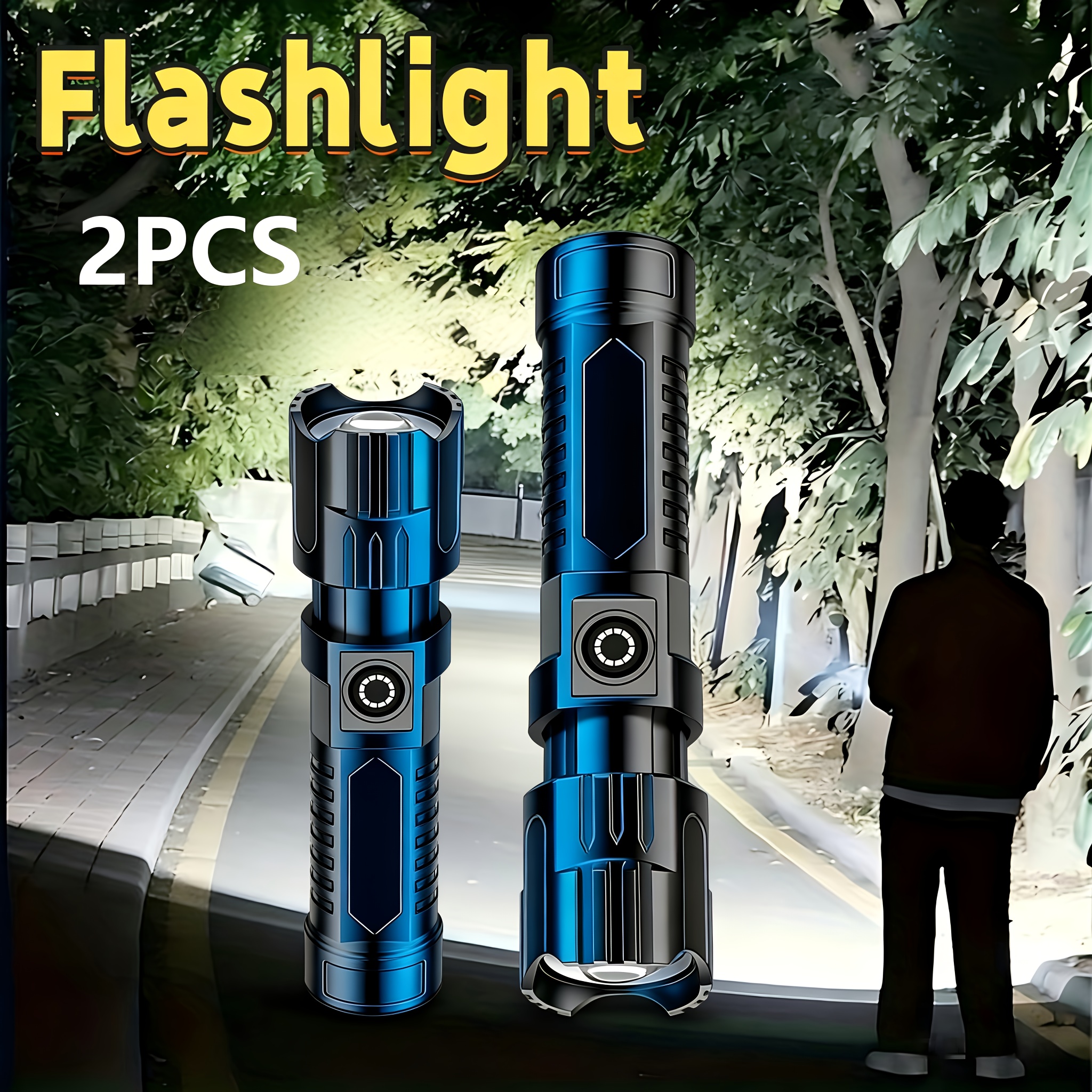 Tactical LED Flashlight 2000LM - Outdoor Lighting Beacon reseña y precio