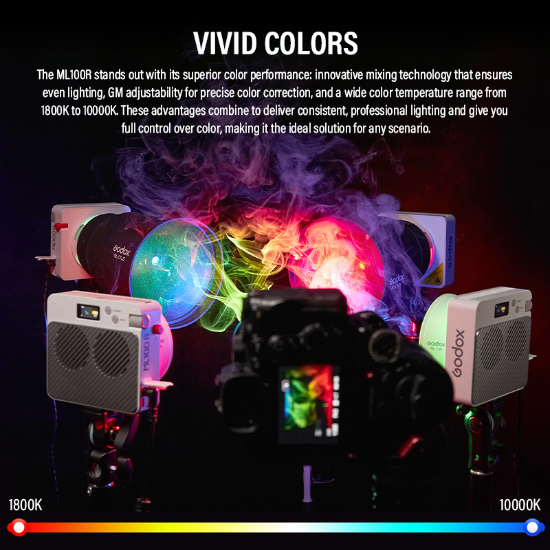Godox NEW ML100R Portable RGB  - Outdoor Lighting Kit Photography reseña y precio