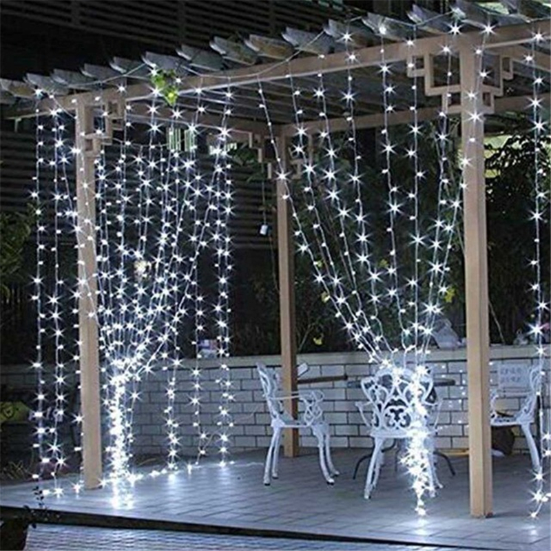 3x3 LED Icicle Fairy Light Plu - Xmas Outdoor Lighting Decorations reseña y precio