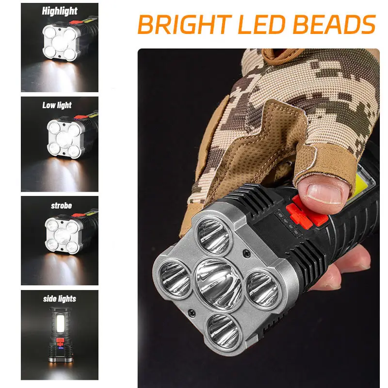 5 LED High Power Led Flashligh - Outdoor Lighting Beacon reseña y precio