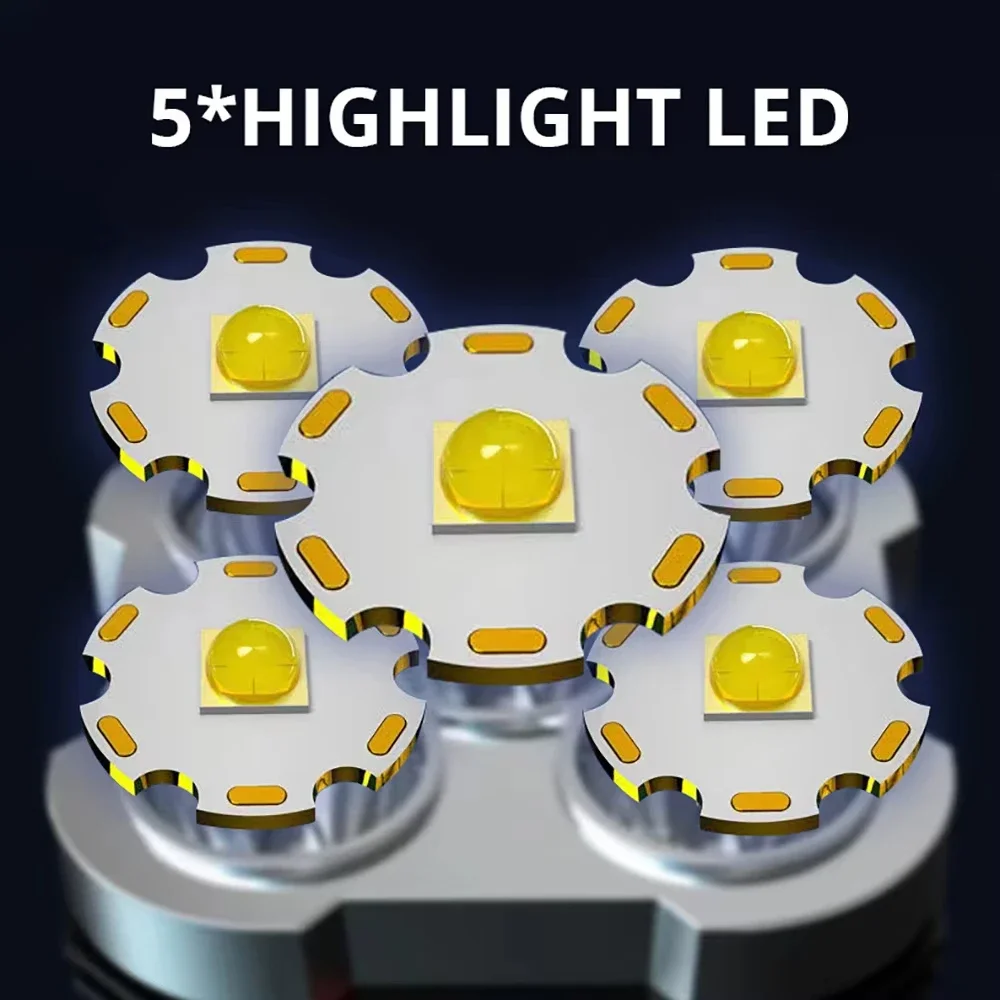5 LED High Power Led Flashligh - Outdoor Lighting Beacon reseña y precio