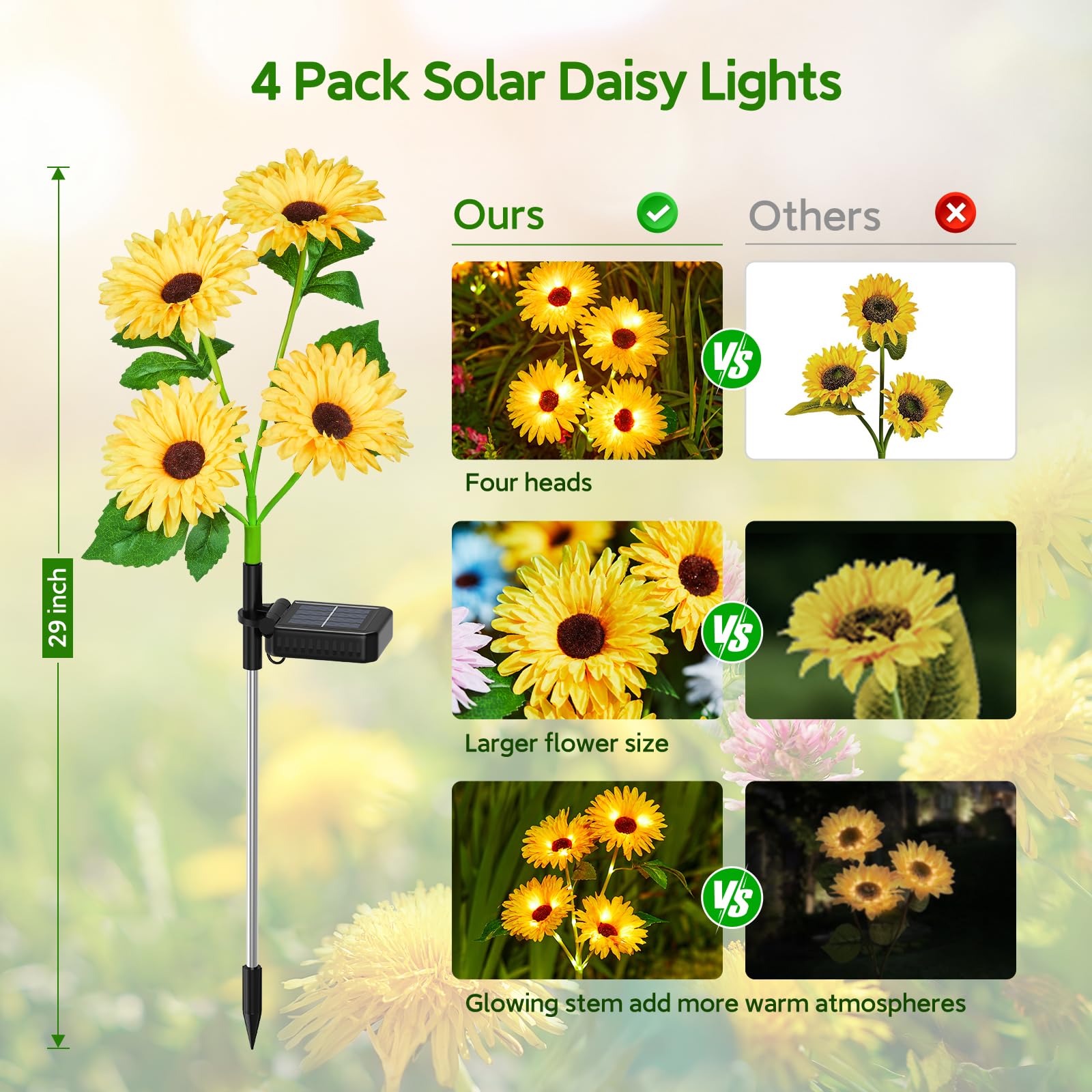 Solar Outdoor Garden Lights, 1 - Outdoor Lighting Traditional reseña y precio