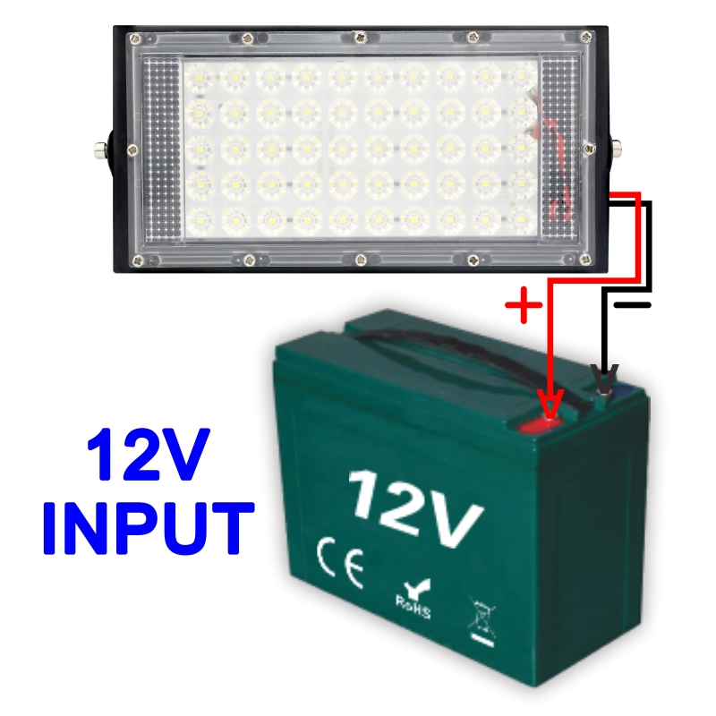 DC 12V-85V 50W Led Flood Light - Outdoor Lighting Volt reseña y precio