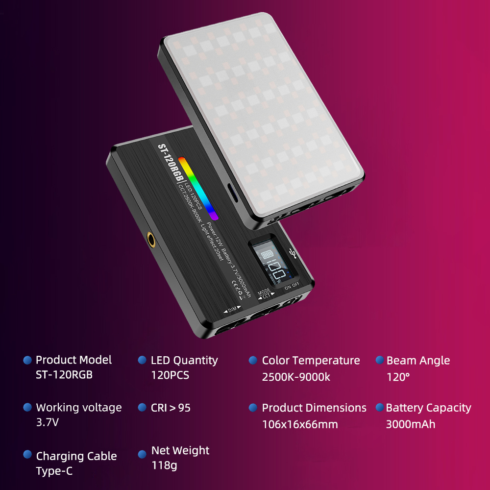 ST-120 RGB Full-Color Photogra - Outdoor Lighting Kit Photography reseña y precio