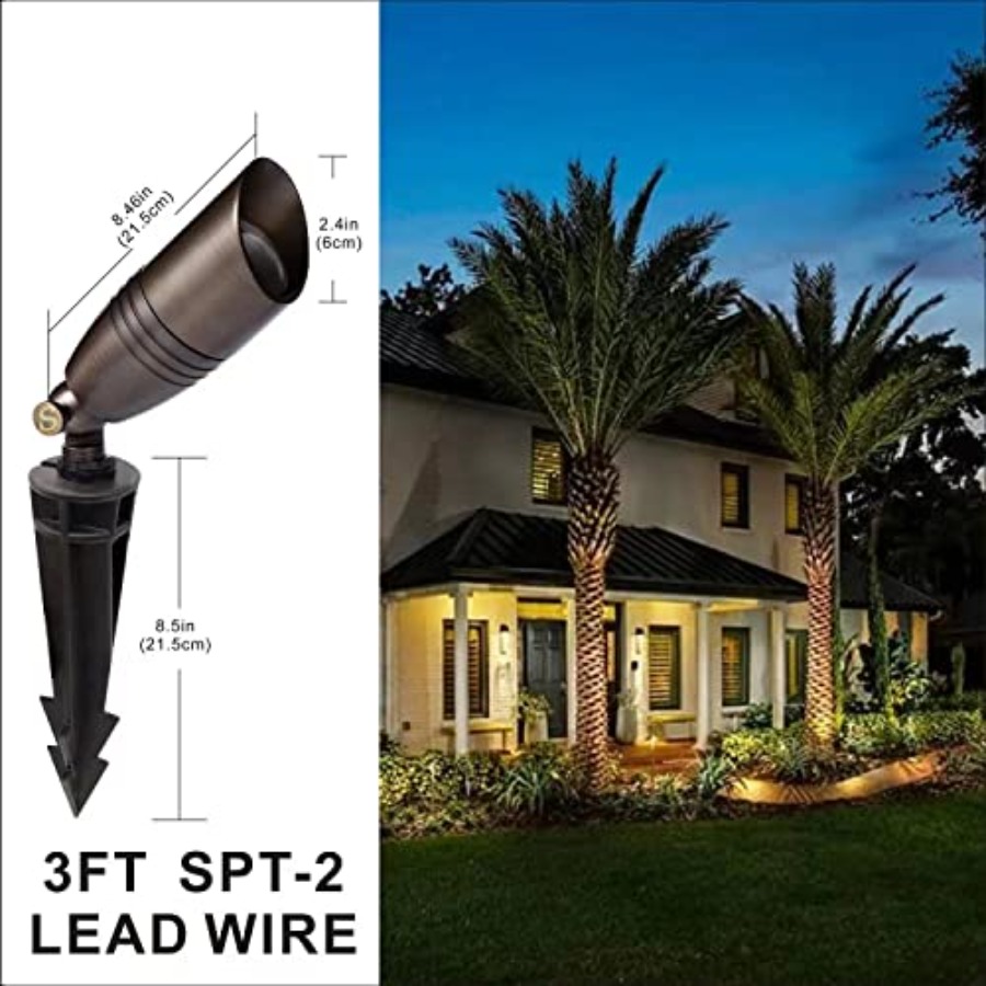 12V Low Voltage Landscape Spot - Outdoor Lighting Ground Fixtures reseña y precio